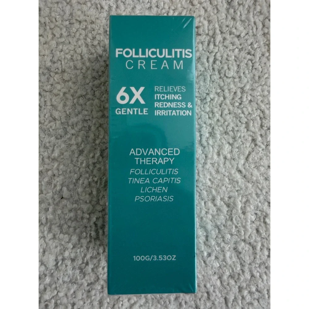 Folliculitis Cream Advanced Therapy Skin Relief 100g 3.53oz 6X Gentle NWT